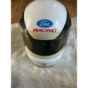 Racing helmet ford ups racing radio and cd player no cord tested radio works dal